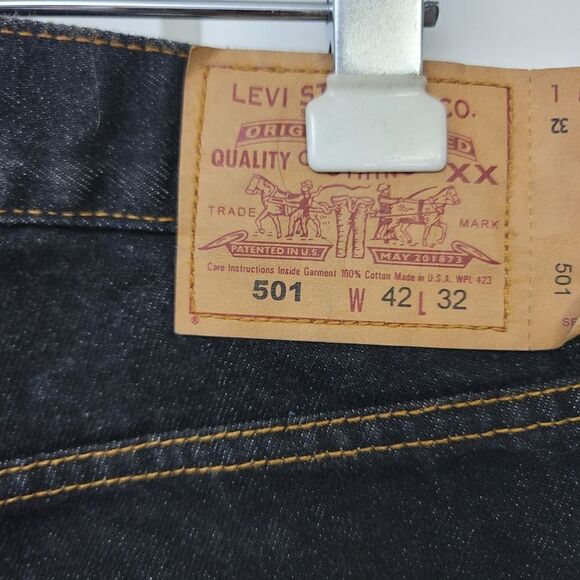 Levis 501 original shrink to fit mens jeans - Picture 8 of 10